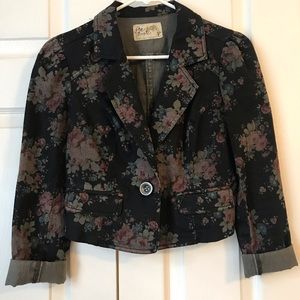 Free People Floral Blazer XS